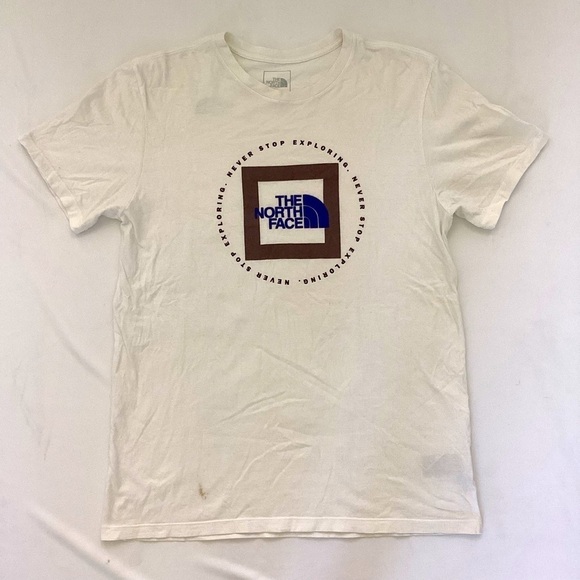 The North Face Never Stop Exploring Graphic Tee White Men's Large L - Picture 1 of 7
